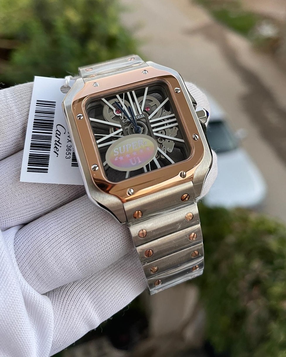 Cartier Santos Çift Renk Erkek Kol Saati L-1387